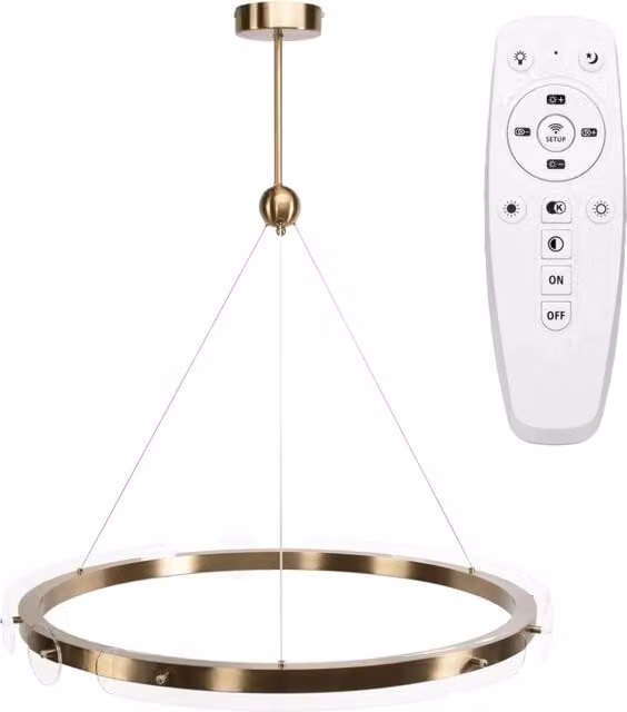 Lampada da terra LED Toolight App1549-cp Gold con telecomando e design moderno in metallo e vetro