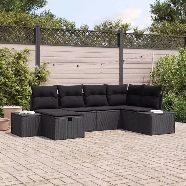 Set di divani 6 pz polyrattan 3360714