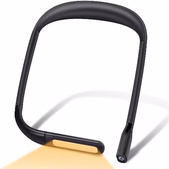 Lampada da lettura flessibile, 3 colori, ricaricabile, portatile, con regolazione dell'intensità luminosa, ideale per lavorare a maglia, cucire, il campeggio e le riparazioni