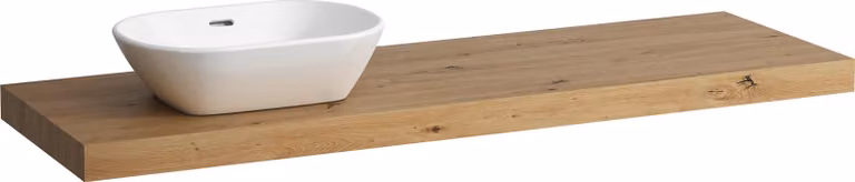 LAUFEN LANI Plan de toilette, une découpe à gauche, 1570x495x65mm, H4046921122671, H4046921122671