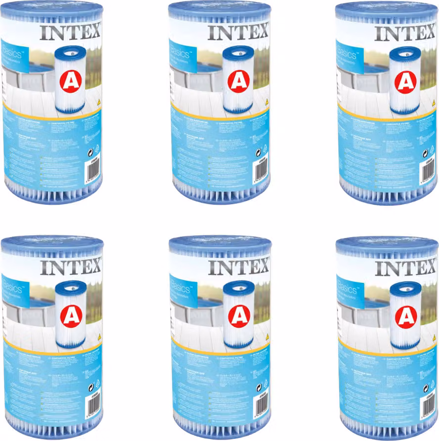 Accessori per piscine Intex - Cartuccia filtrante per pompe per piscine - Tipo A - 6 pezzi