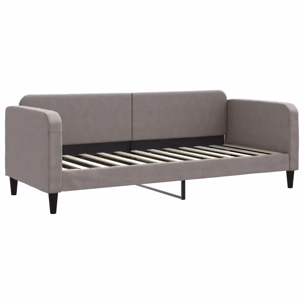 Letto da giorno vidaXL in tessuto beige e grigio con struttura imbottita e design moderno – 2