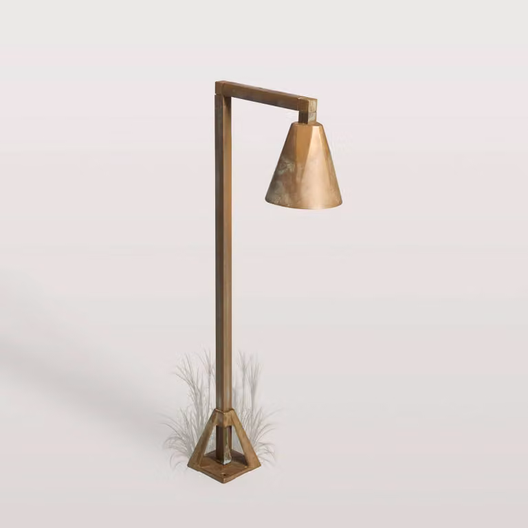 Moretti Luce Lampione da giardino Silva Disk, Bronzo / Ottone antico, Ottone, Campagna / Rustiche, Lampada da esterni