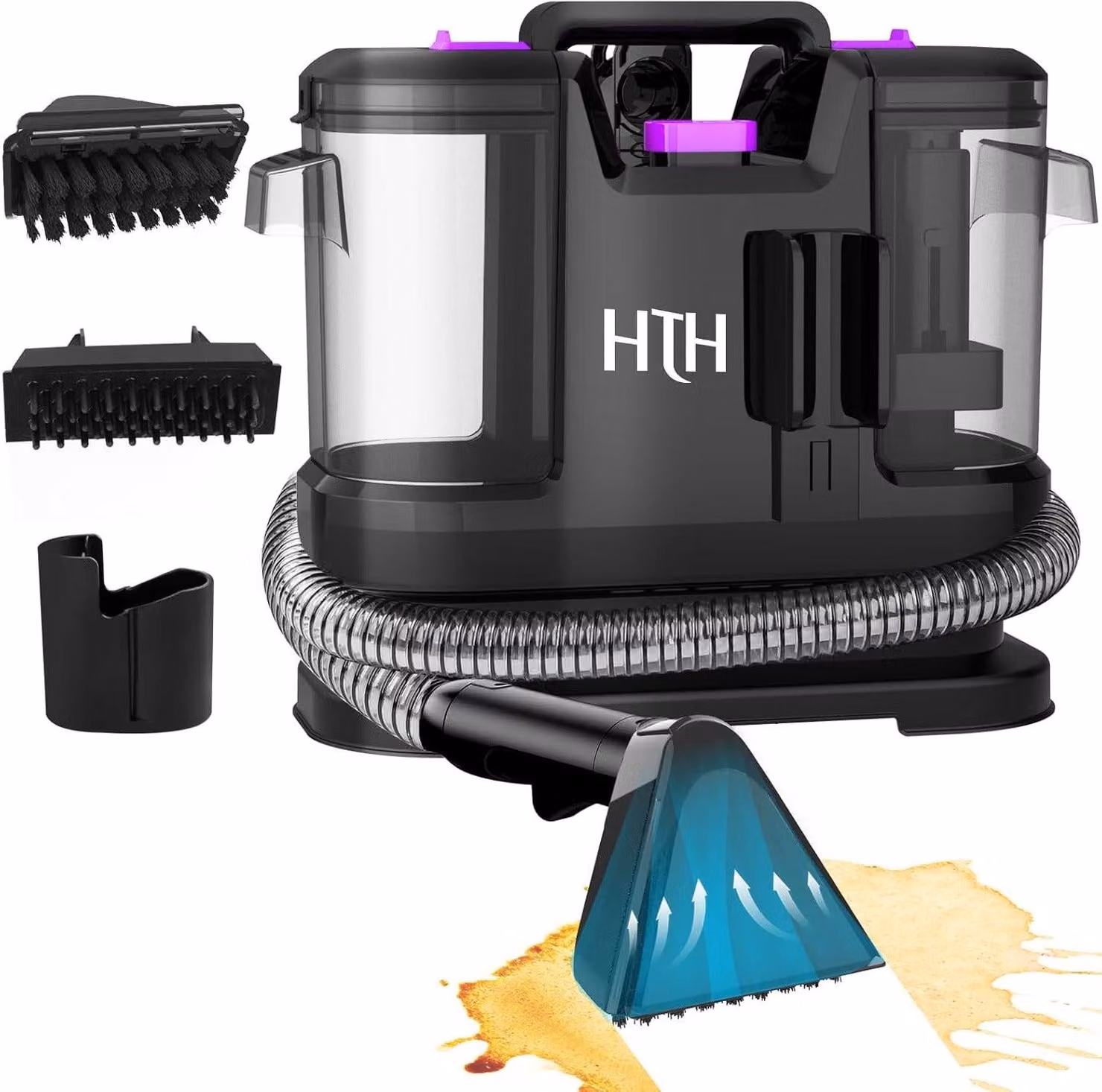 Pulitore per tappeti - Pulitore per mobili - Pulitore per rivestimenti - Pulitore per divani - Pulitore per sedili auto - Aspirapolvere aspiraliquidi
