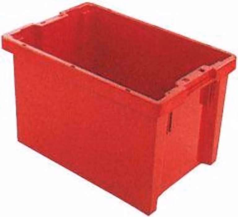 LA-KA-PE Contenitore girevole impilabile PP rosso - LB/DB ROT