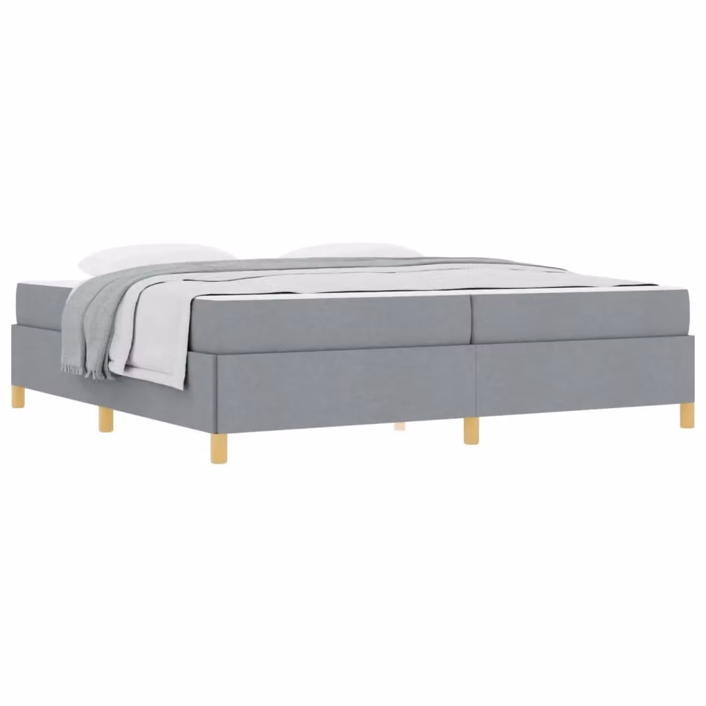 Struttura del letto imbottita vidaXL in tessuto grigio, L 200 x P 200 x H 280 cm – 2
