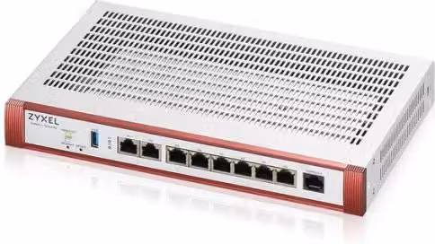 Firewall Zyxel USGFLEX200H-EU0102F con prestazioni 5 Gbit/s, porte Ethernet/LAN e USB-A, colore bianco