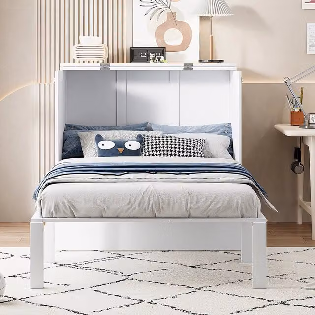 Letto a muro verticale - Xylo - 90x200 cm - Bianco