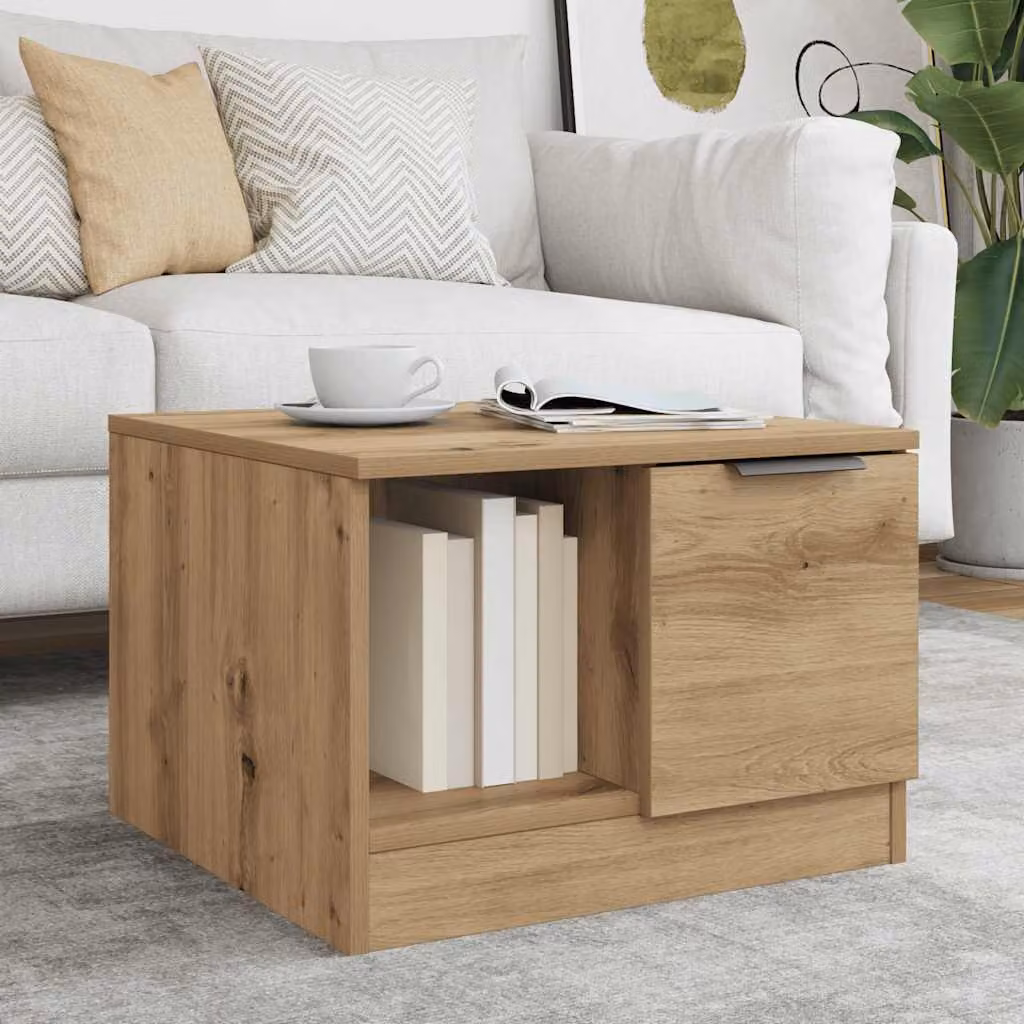 vidaXL Tavolino da Salotto Moderno Marrone L/P/H: 50 x 50 x 36 cm