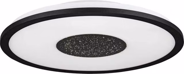 Plafoniera Moderna Eglo con LED Integrato 18W in Alluminio e Plastica, Colore Nero e Bianco