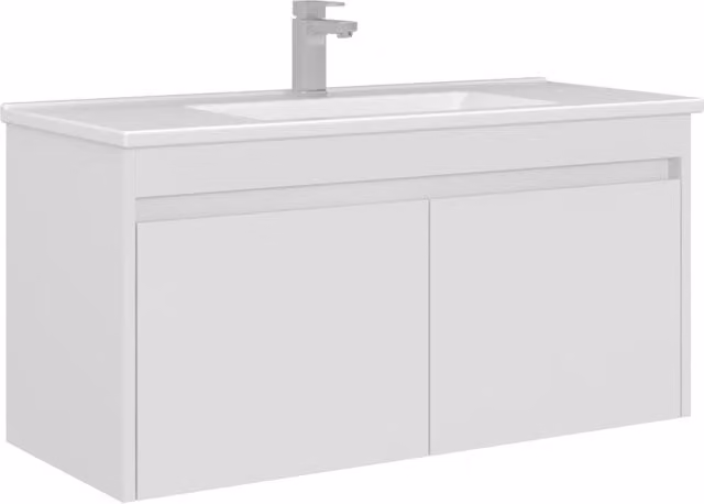 Mobile lavabo "Arno 100" - 100 x 45 x 52 cm - Bianco
