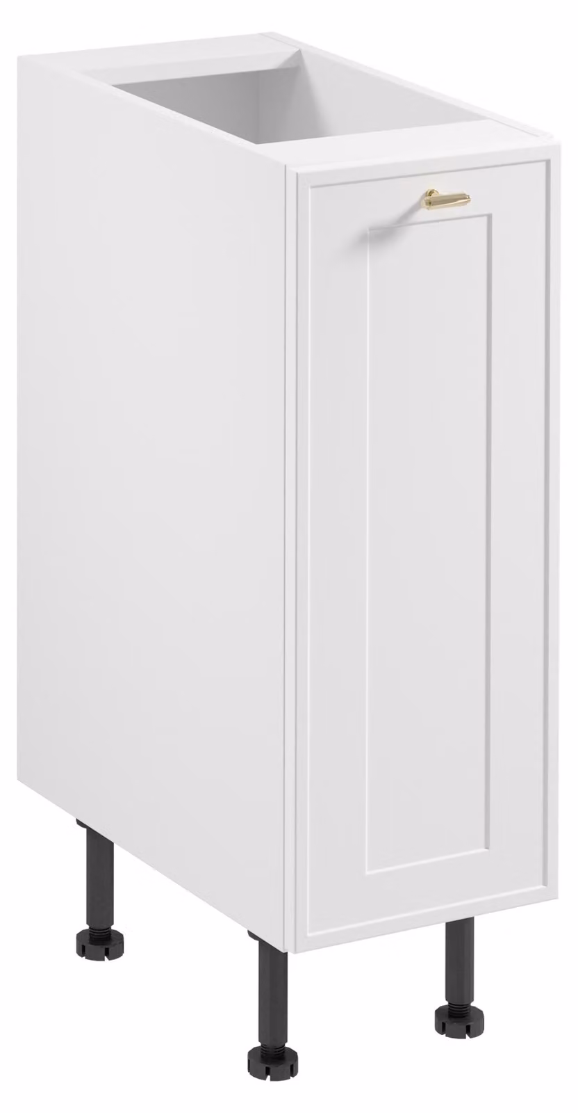 Mobile basso a un'anta SALERNO - larghezza 30 cm, bianco