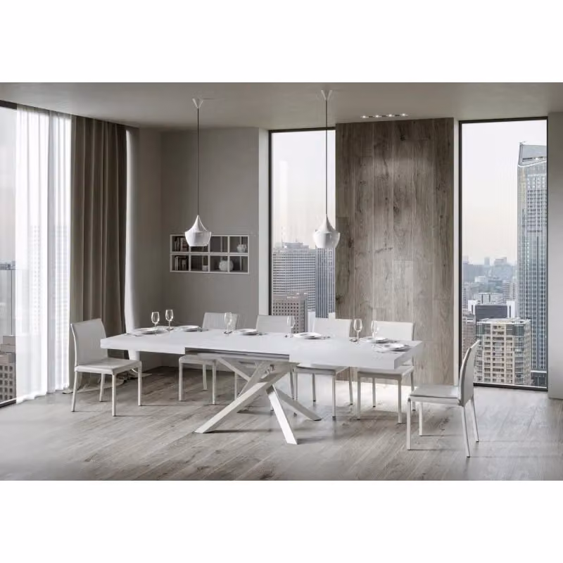 Tavolo allungabile Volantis ITAMOBY Bianco Frassino L: 160-264 cm, P: 90 cm – 2