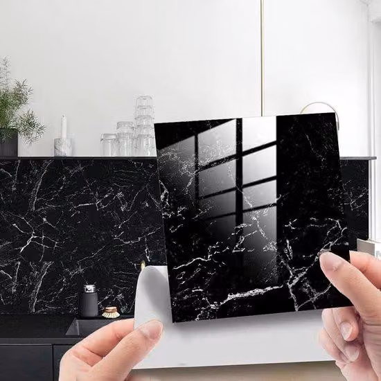 Etichette da parete in PVC 20 x 20 cm, autoadesive e resistenti alle intemperie, per cucina, armadi, mobili e tavolo da pranzo