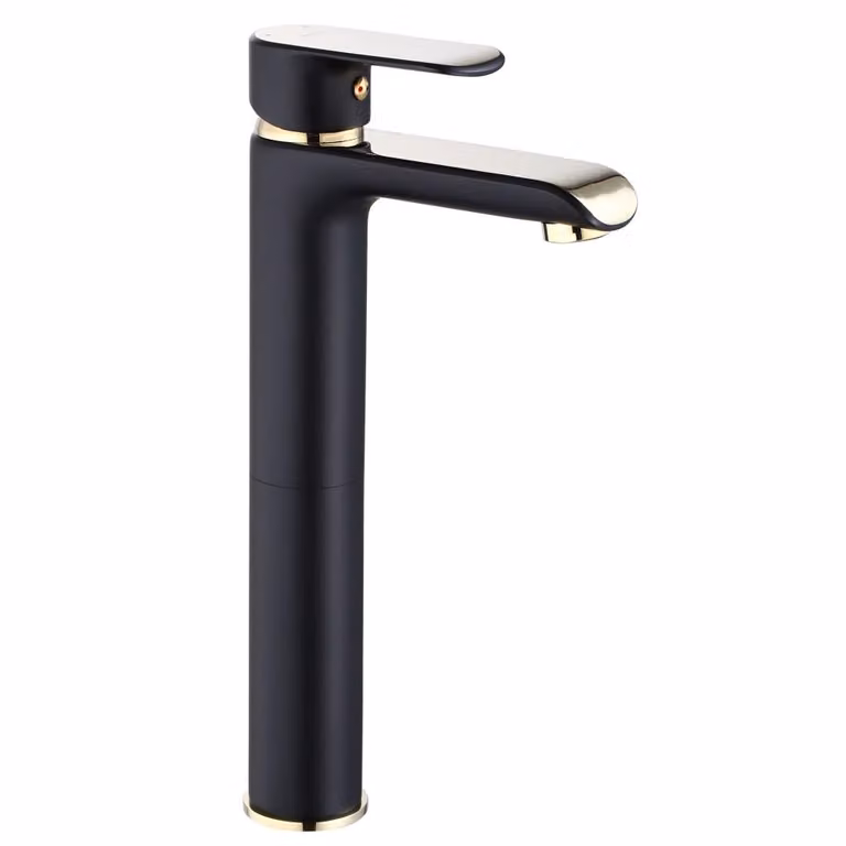 Rubinetto da Lavabo Rea Bloom Black Gold High