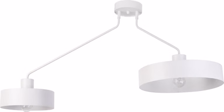 Moderna lampada da soffitto a sbalzo bianca doppia Jumbo 2xE27 15W Sigma Lighting