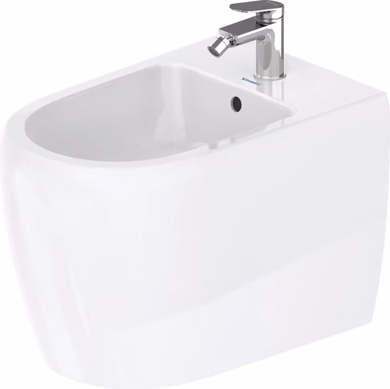 Duravit Collection One Bidets sur pied, 1 trou pour robinet, avec trop-plein, 390x600x400mm, 2263102000, 2263102000
