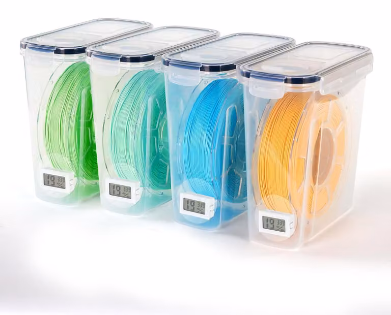 Omgoods - Set di 4 contenitori ermetici per alimenti con termometro e igrometro integrati
