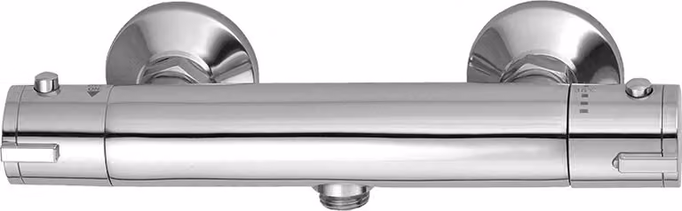 Miscelatore termostatico doccia design per montaggio a parete senza set doccia cromo