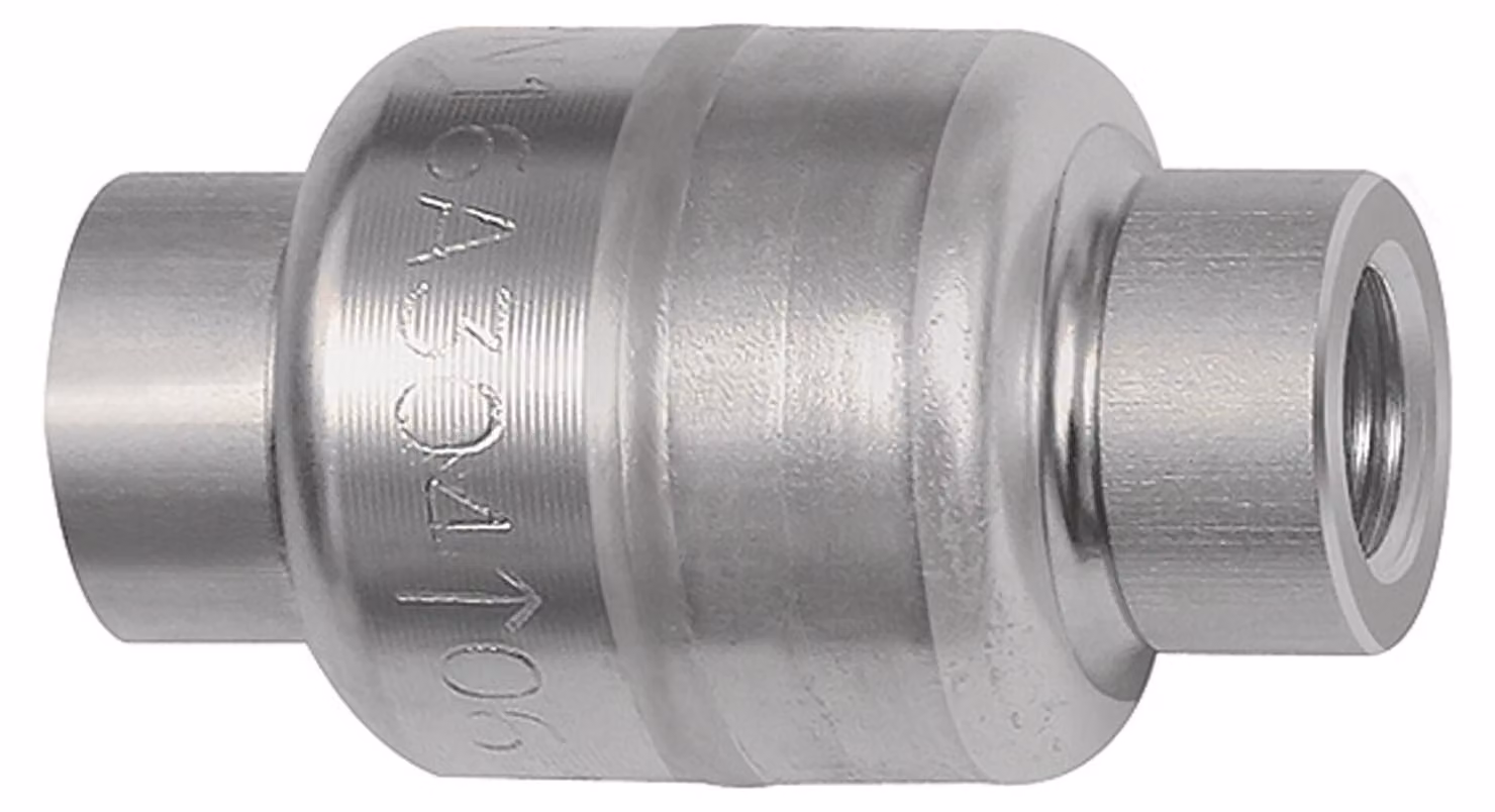 Valvola di ritegno Riegler, design leggero, ES 1.4301, G 1/2, 0,03 bar