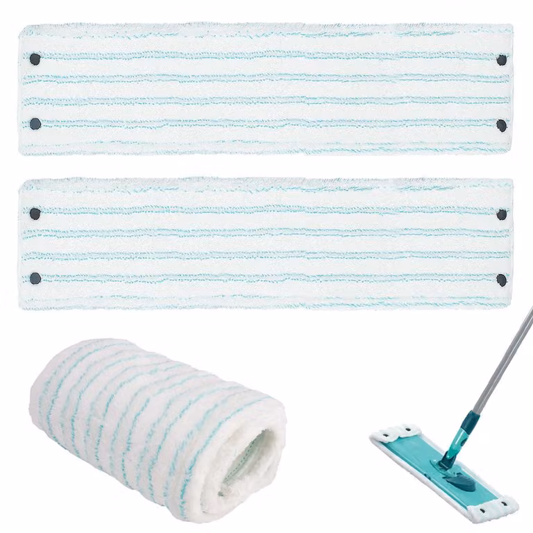 2 panni in microfibra di ricambio, 48 cm, compatibili con i prodotti Leifheit