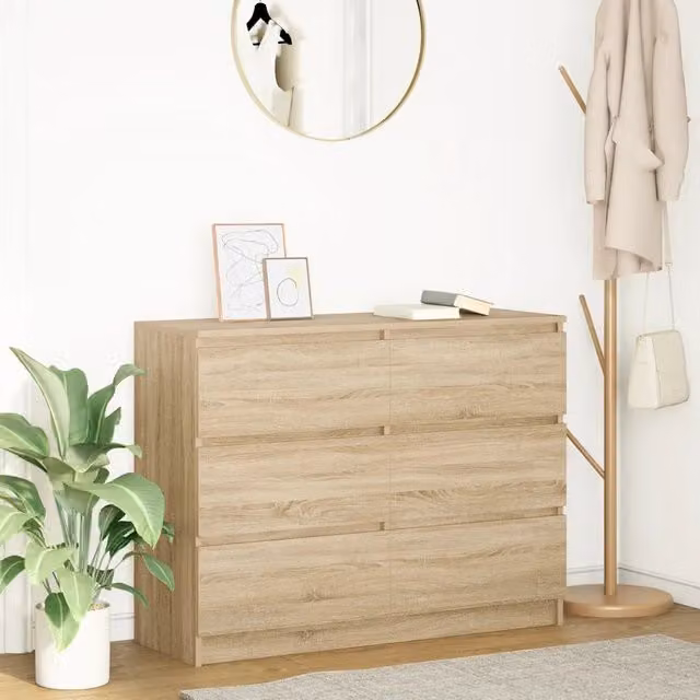 Credenza Rovere Sonoma 100x35x76 cm in Legno Multistrato 3328500