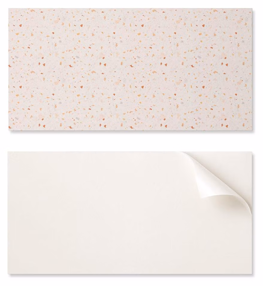 Pannello decorativo in vinile autoadesivo, dimensioni 120 x 60 cm, motivo terrazzo astratto