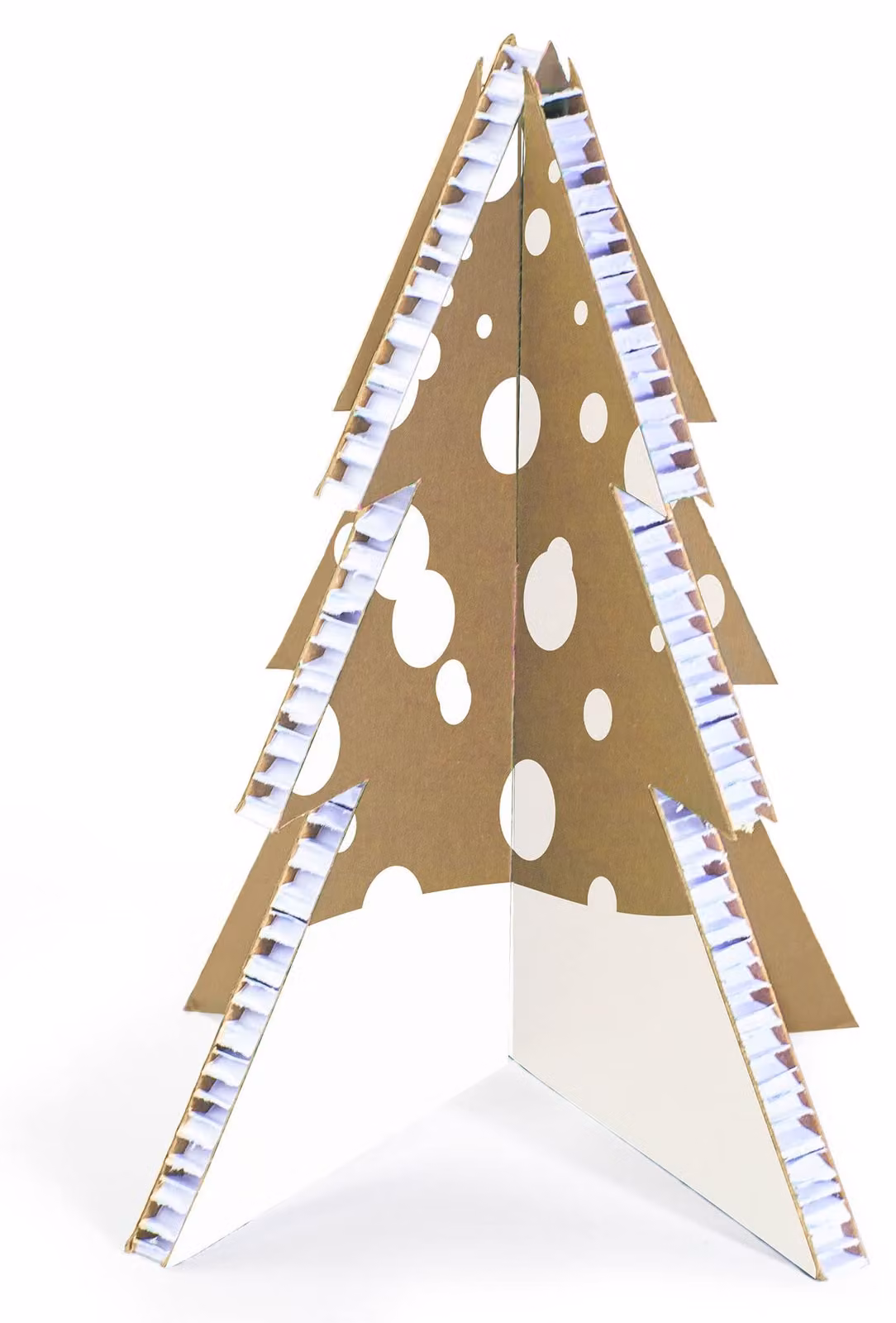 Albero di Natale in miniatura, 30 cm, realizzato in carta a pop-up, ecologico