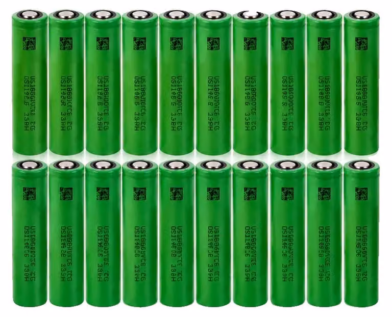 Batteria agli ioni di litio, capacità 3000mAh, tensione 3,7V, batteria VTC6, confezione da 20