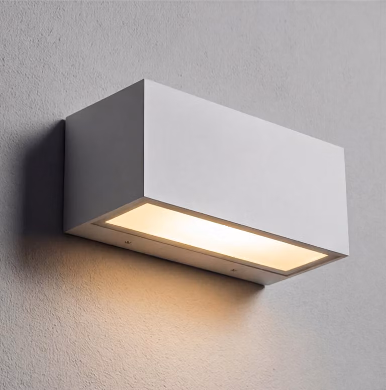 Leds-C4 Nemesis in alluminio - Applique da esterno a 1 luce, bianco, IP54, E27
