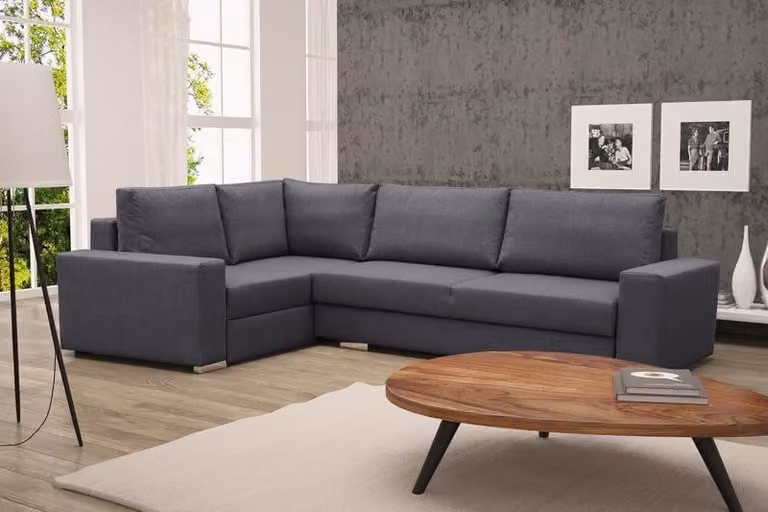 Sofa Schlafsofa Designer Sofa mit Bettfunktion Bettkasten Ecksofa Couch /