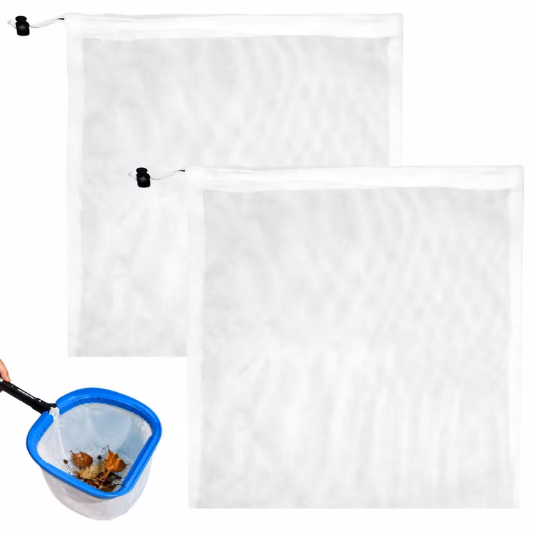Rete per skimmer di piscina, a maglia ultra fine, confezione da 2, per piscine