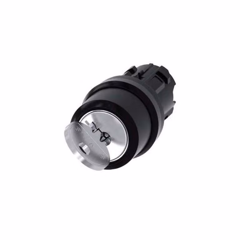 Interruttore a chiave Siemens anello anteriore in plastica nero 1 x 45° SIRIUS ACT 3SU1000-4BC01-0AA0 1 pz