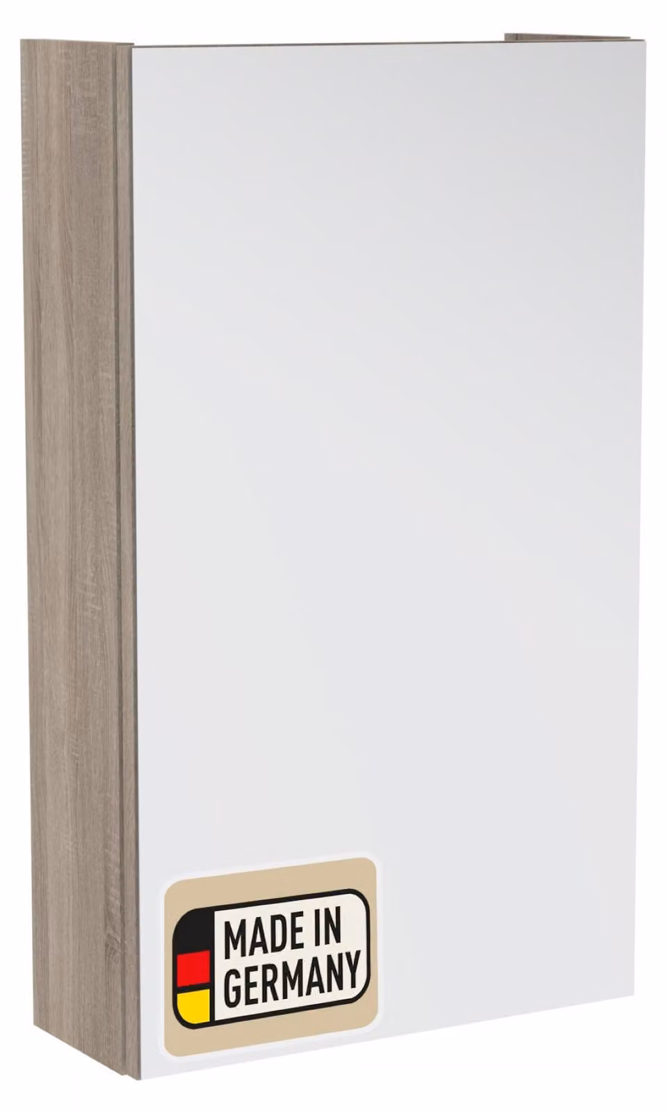 Mobiletto specchio Probus Basic, colore marrone chiaro/decorazione "Sonoma", larghezza 40 cm, finitura naturale