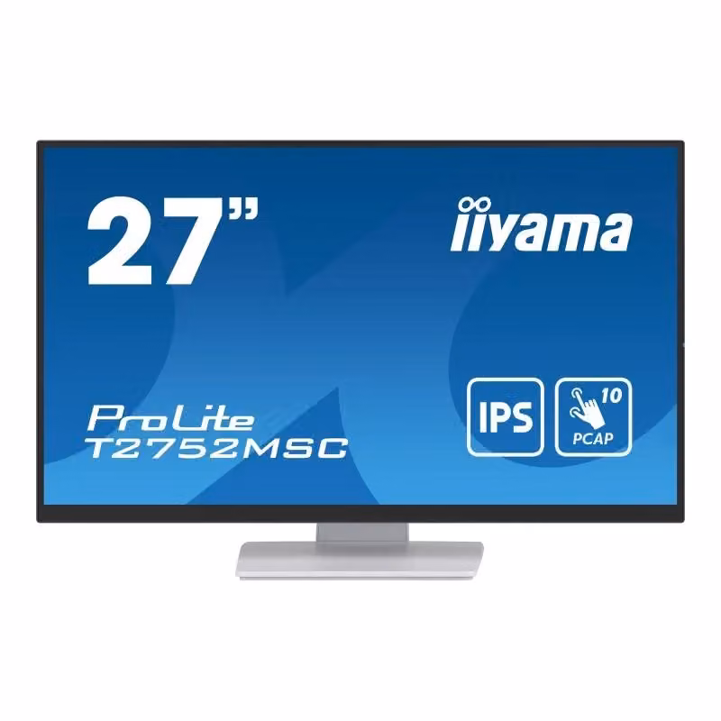 Monitor Touchscreen Iiyama Prolite T2752MSC-W1AG da 27 pollici Bianco – 2