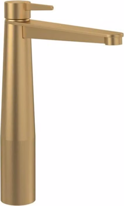 Miscelatore monocomando per lavabo V&B Conum, versione alta, con scarico a pressione, oro spazzolato
