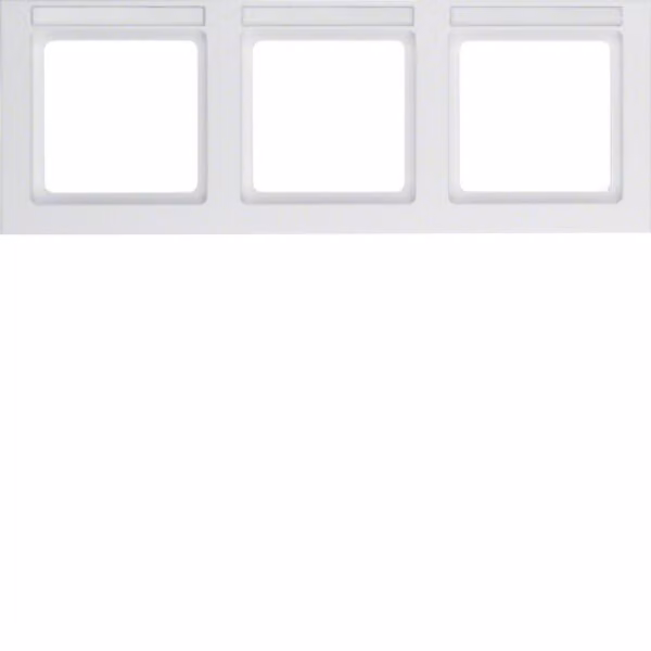 Berker 10236099 Telaio con inserto campo di etichettatura bianco polare con Berker Q.3
