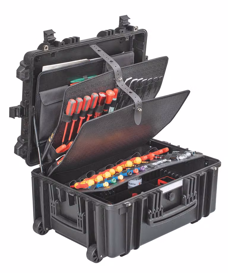 GT Werkzeugkoffer 53-26 PTS ohne Inhalt Werkzeugbox Koffer mit Rollen + Griff