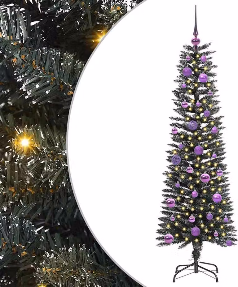 Albero di Natale artificiale con 150 LED Verde 150 cm