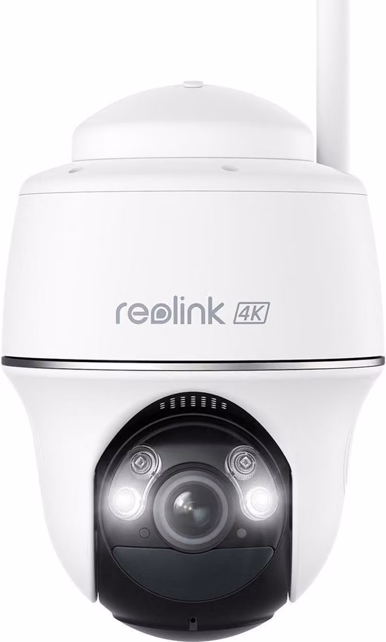 Reolink Argus Series B440 - Telecamera a batteria 4K per esterni Pan & Tilt Rilevamento di persone/veicoli/animali Visione notturna a colori