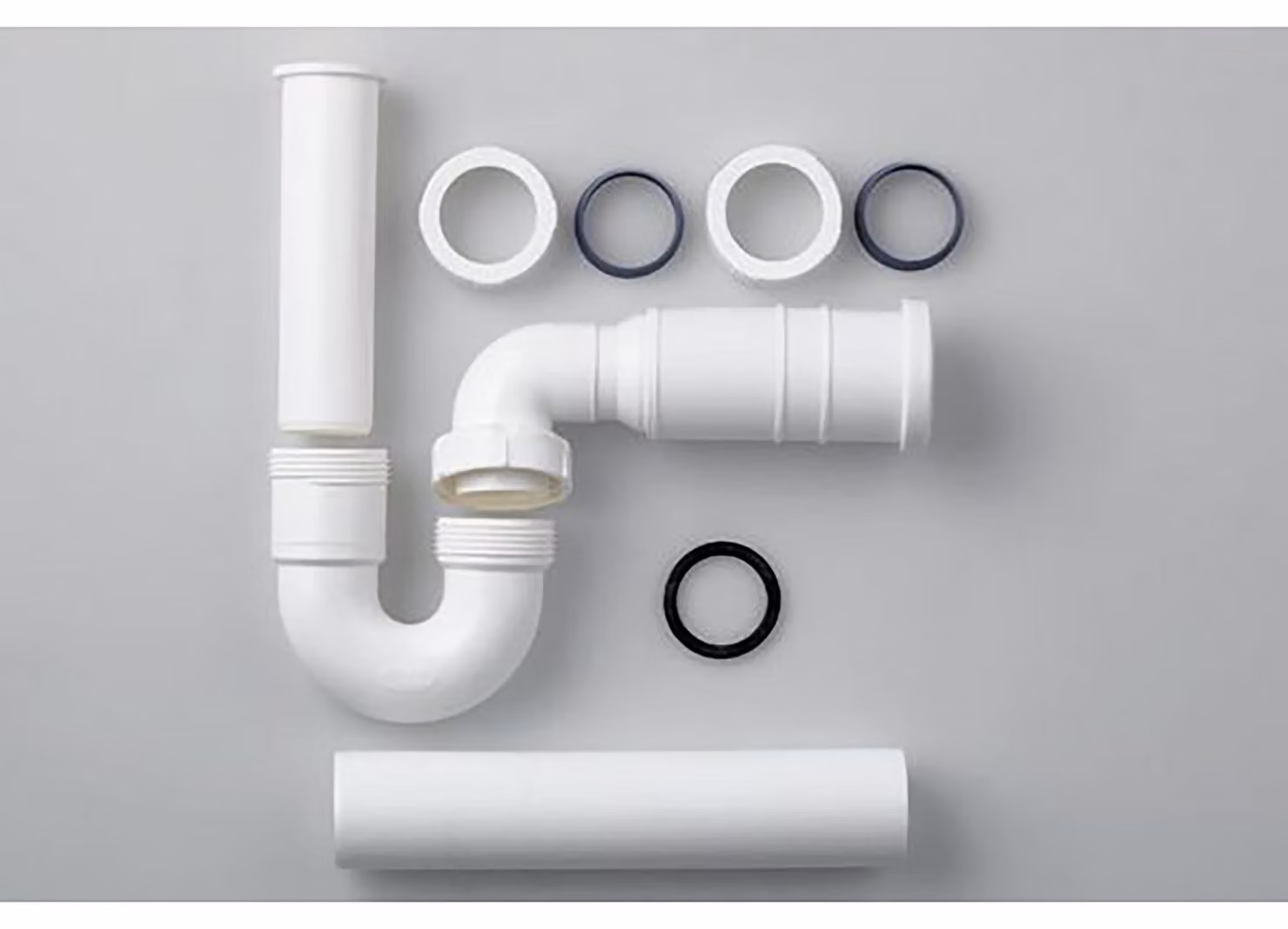 LAUFEN Siphon, DN40, avec raccord dévacuation flexible, pour bidet sur pied, plastique, H8949750000001, H8949750000001