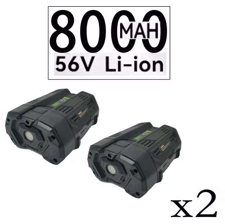 Batterie di ricambio, capacità 8000mAh, compatibili con i modelli EGO, 8000mAh x 2
