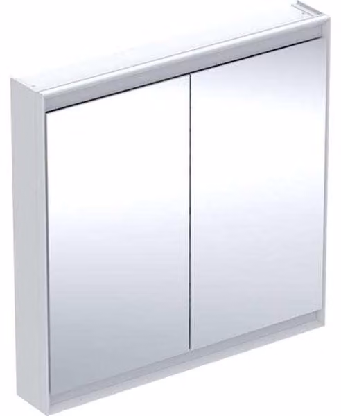 Geberit ONE armoire de toilette avec ComfortLight, 2 portes, montage en saillie, 90x90x15cm, 505.813.00.2, 505.813.00.2
