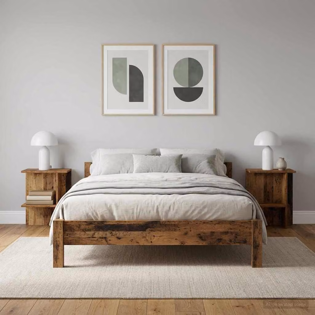 Maison Exclusive - Tavolino da caffè, 2 pezzi, legno di recupero, 40 x 30 x 49 cm, materiale in legno