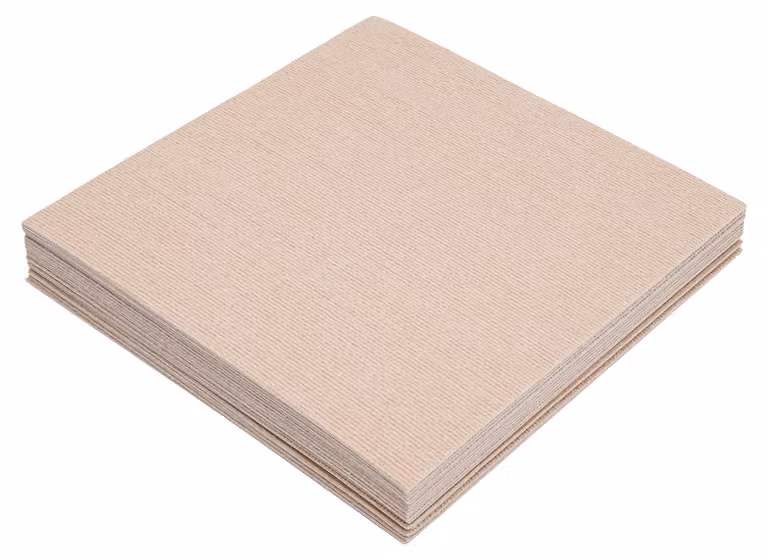 Tappetini quadrati, confezione da 20 pezzi, dimensioni 20x20 pollici, spessore 3,5 mm, retro antiscivolo, installazione semplice tramite adesivo o fissaggio a pressione