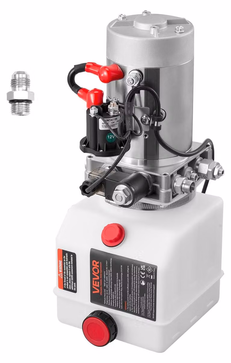 Gruppo idraulico a 12V, 1,6 kW, con serbatoio da 4 litri e pressione di 3200 psi