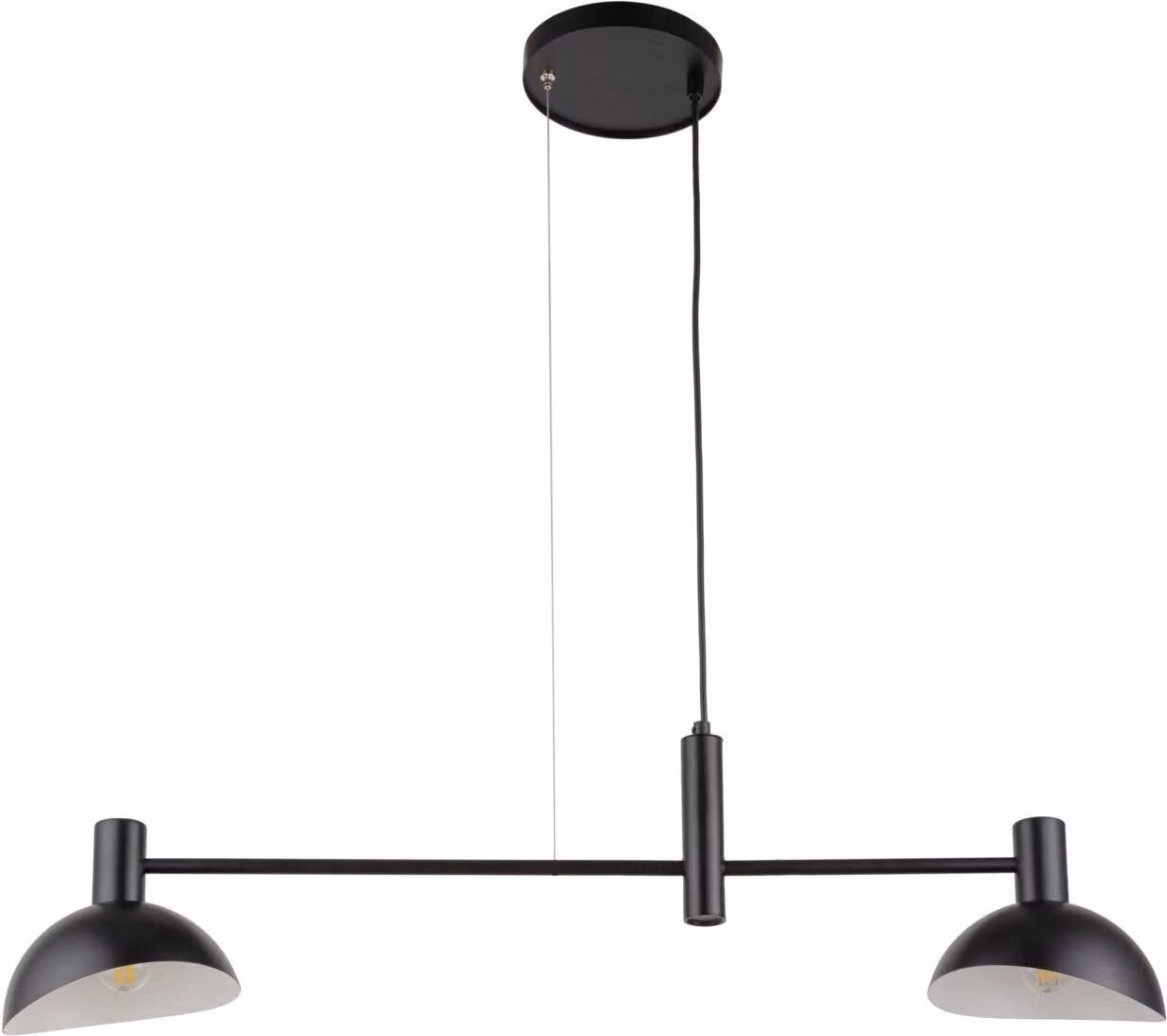 Lampada a sospensione decorativa moderna doppia nera per soggiorno Artis 2xE14 40W Sigma Lighting