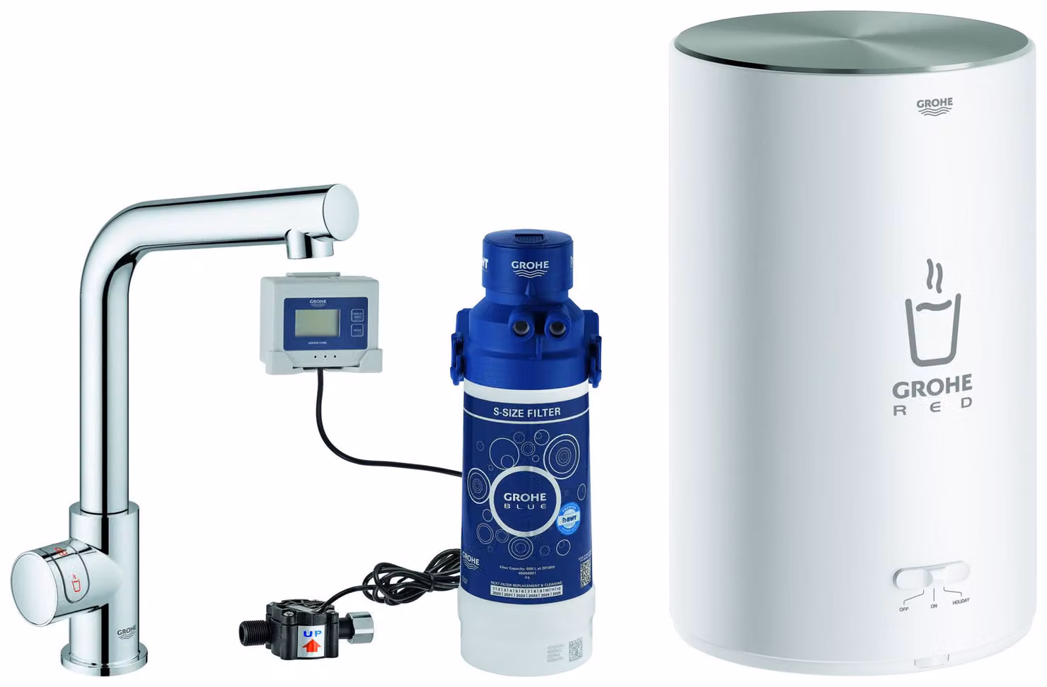 CASA39 Grohe Red II Depuratore Acqua Miscelatore lavello cucina canna alta 30339001