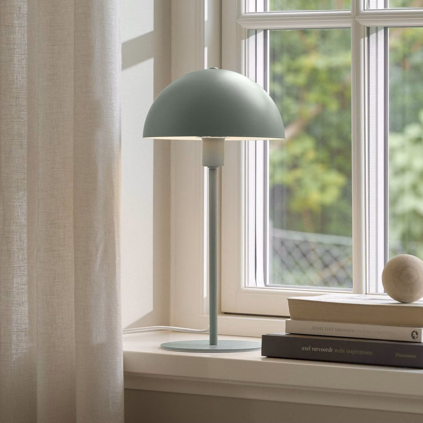 Nordlux Lampada da tavolo Ellen 20, Verde, Soggiorno / Sala da pranzo, Metallo, Scandinavo, Lampada da tavolo
