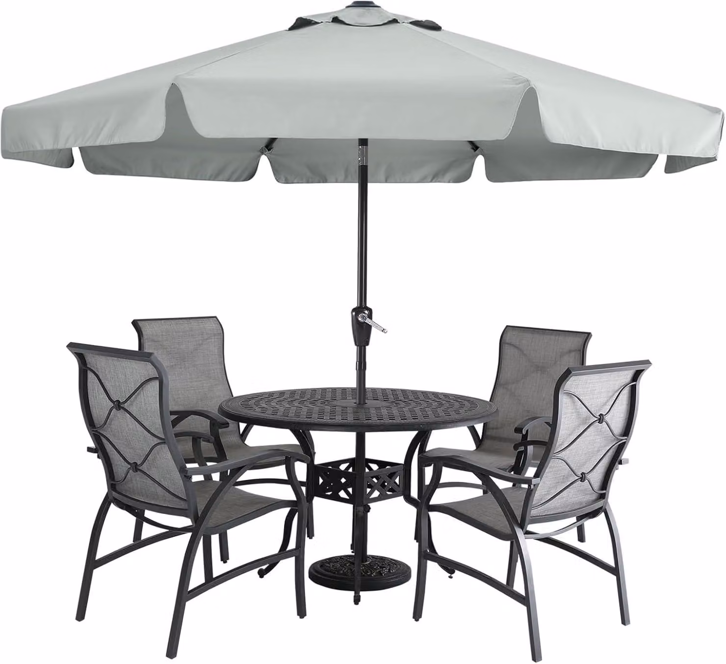 Ombrellone da giardino con oscuramento, funzione di inclinazione, diametro 2,7 m, ideale per terrazza e balcone